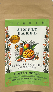 Simply Baked - Full Spectrum Gummies Fiesta Mango (H) 100mg (5mg doses)