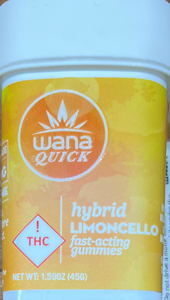 Wana -Fast Acting Limoncello (H) 100mg