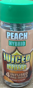 Juiced - Peach - Flavored Pre-Roll 4 pack 1g - (Hybrid)