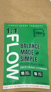 Simply Baked - Balanced Line Gummies "Flow" Peach 100mg