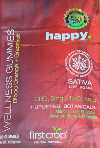 First Crop - Happy Wellness Gummies 100mg